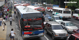 Tráfico en El Salvador